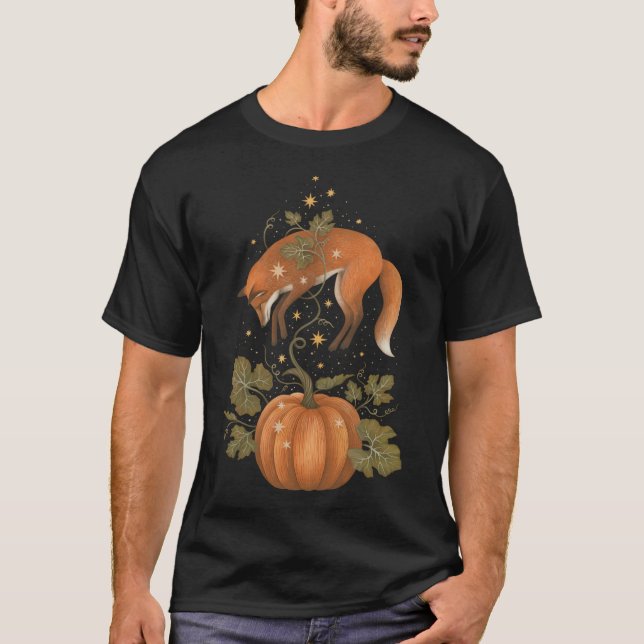 T-shirt Citrouille Et Fox (Devant)