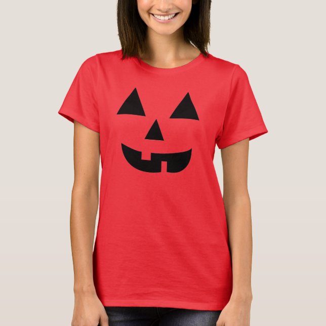 T-shirt citrouille face Halloween (Devant)