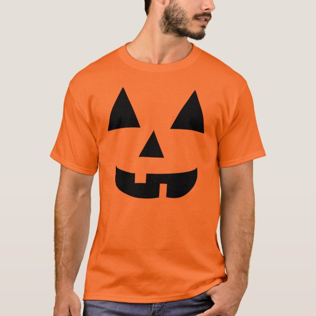 T-shirt citrouille face Halloween (Devant)