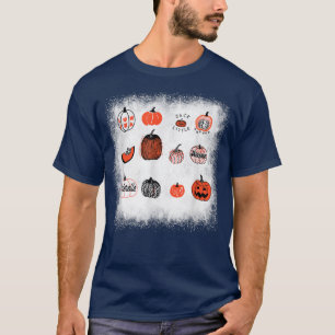 T-shirt Citrouille Face Jack O' Lantern Halloween Merci au