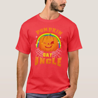 T-shirt Citrouille Gay Uncle pour la famille Halloween