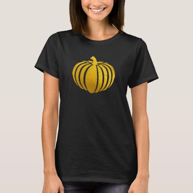 T-shirt Citrouille Gold Foil (Devant)