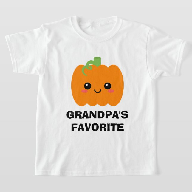 T-shirt Citrouille graphique de l'enfant préféré d (Poser)