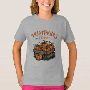 T-shirt Citrouille Gratuit - Les Amateurs D'Automne