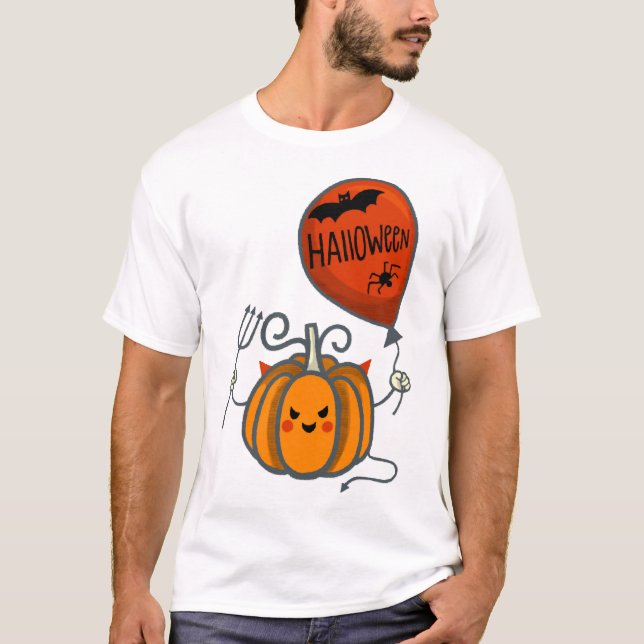 T-shirt Citrouille Halloween (Devant)