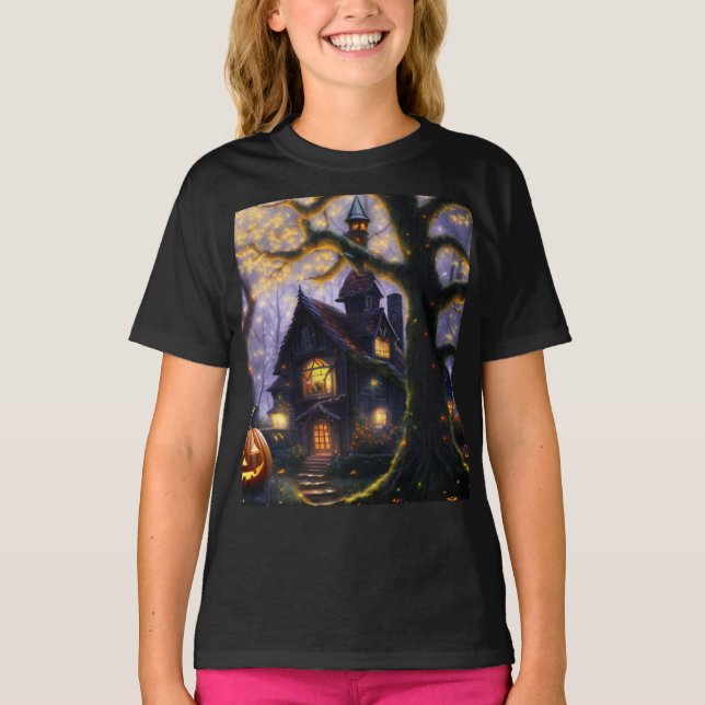 T-shirt citrouille/Halloween/automne/automne (Devant)