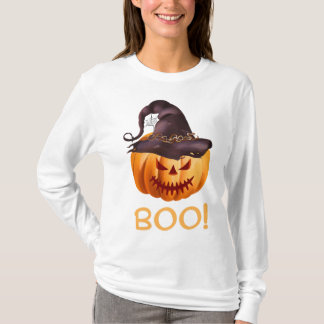 T-shirt Citrouille Halloween Boo