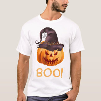 T-shirt Citrouille Halloween Boo