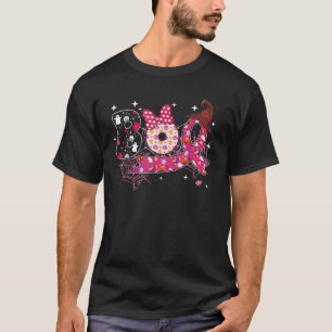 T-shirt Citrouille Halloween Boo Ruban Rose Sorcière Cance