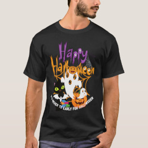 T-shirt Citrouille Halloween Chats Noirs Sucreries Hallowe