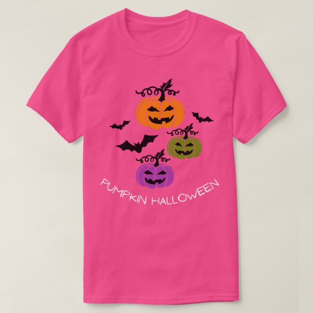 T-shirt Citrouille Halloween Happy Automne saison Automne  (Design devant)