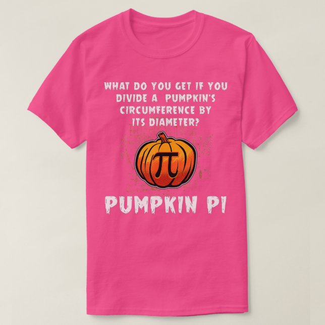 T-shirt Citrouille Halloween Pi Funny Math Enseignants en  (Design devant)