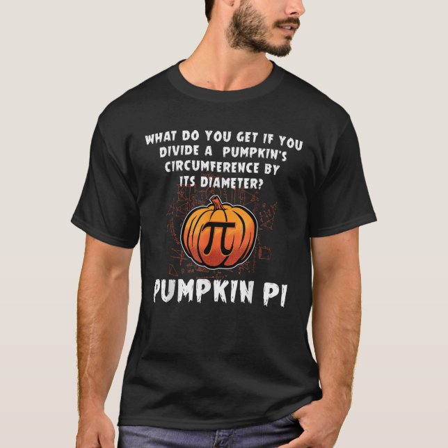 T-shirt Citrouille Halloween Pi Funny Math Enseignants en  (Devant)