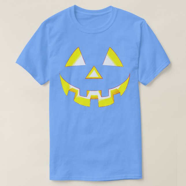 T-shirt Citrouille Halloween tour ou traiter Jack O'Lanter (Design devant)