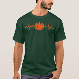T-shirt Citrouille Heartbeat Lazy Costume Halloween Cool J
