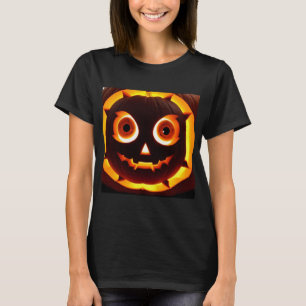 T-shirt Citrouille Jack-O'-Lantern lumineuse