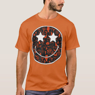 T-shirt Citrouille JackOLantern visage heureux Fantôme vis