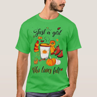 T-shirt Citrouille Juste Une Fille Qui Aime Chute Citrouil