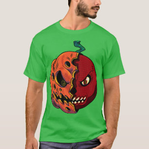 T-shirt Citrouille Kickball Outfit Automne Halloween Kickb