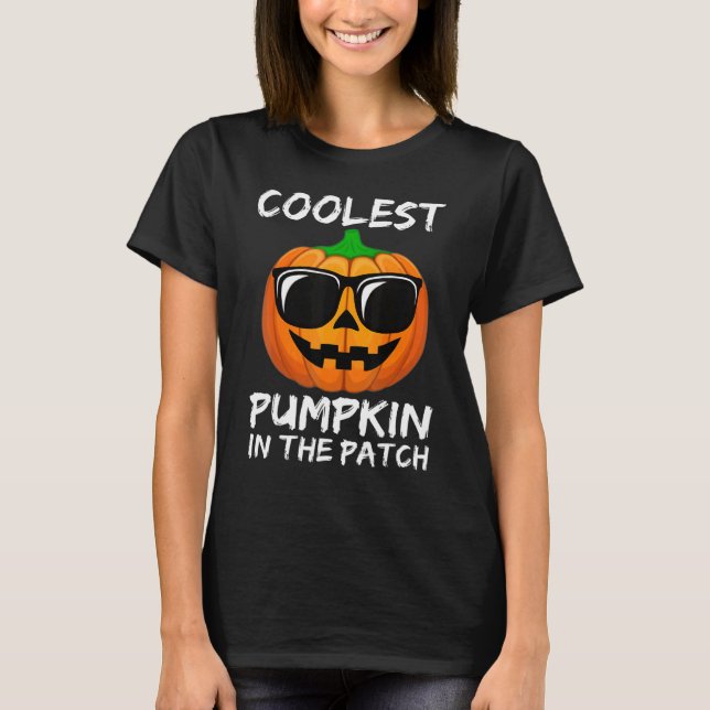 T-shirt Citrouille la plus cool de la section Halloween ga (Devant)