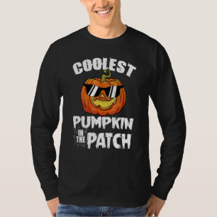 T-shirt Citrouille la plus cool du patch Halloween garçons