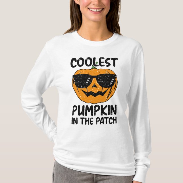 T-shirt Citrouille la plus froide dans le timbre, femmes d (Devant)