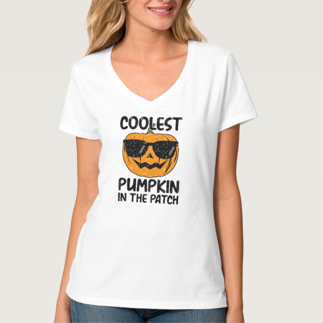 T-shirt Citrouille la plus froide dans le timbre, femmes d (Devant)