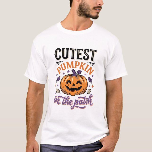 T-shirt Citrouille la plus mignonne de la parcelle de citr (Devant)