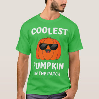 T-shirt Citrouille Le Plus Coolle Dans Le Patch Drôle Cool
