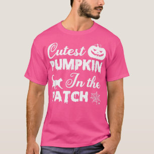 T-shirt Citrouille Le Plus Cutest Dans Le Patch