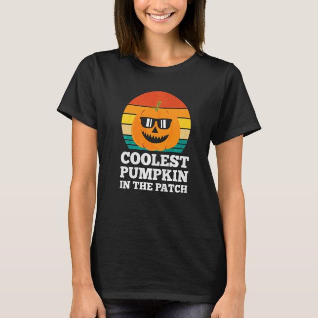 T-shirt Citrouille le plus frais dans le Patch Toddler Boy (Devant)