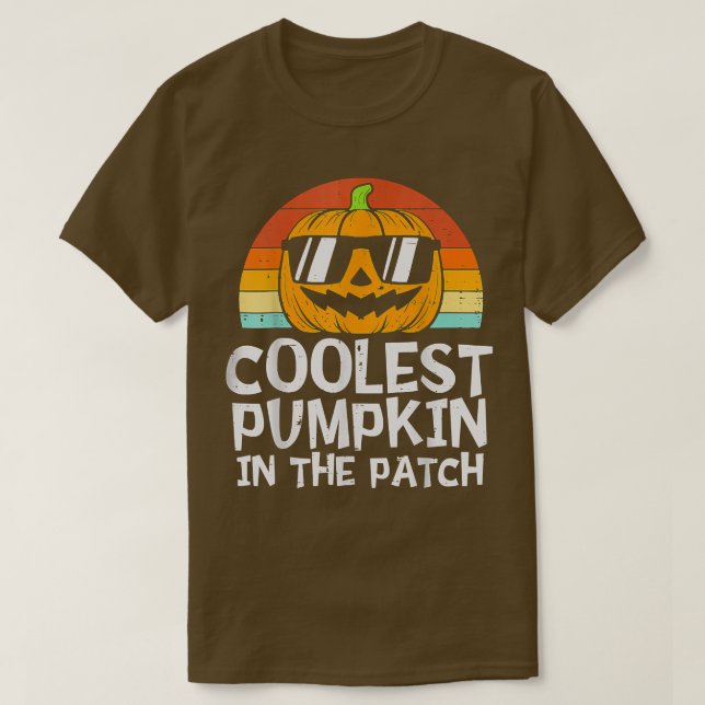 T-shirt Citrouille le plus frais dans le Patch Toddler Boy (Design devant)