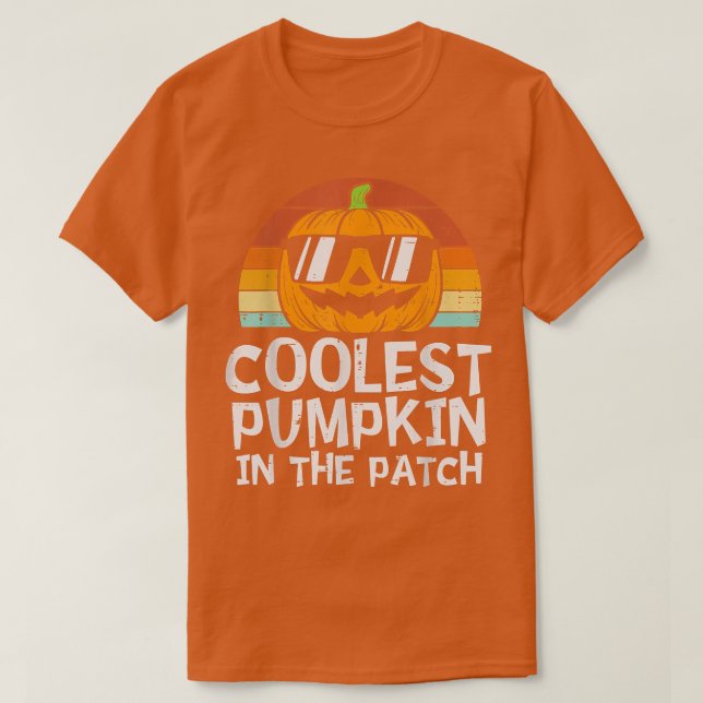 T-shirt Citrouille le plus frais dans le Patch Toddler Boy (Design devant)