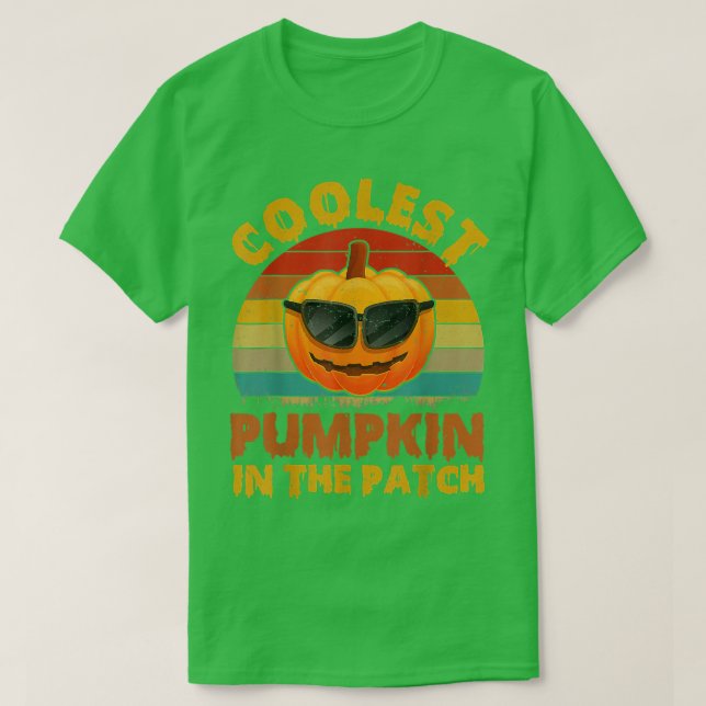 T-shirt Citrouille le plus frais dans le Patch Toddler Boy (Design devant)