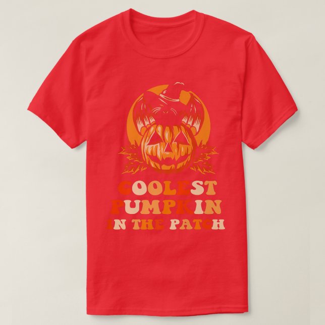T-shirt Citrouille le plus froid dans le Citrouille Hallow (Design devant)