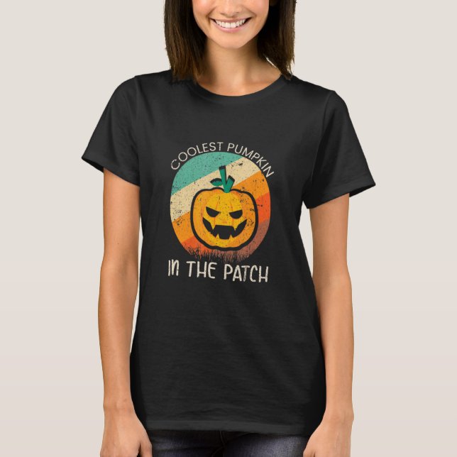 T-shirt Citrouille le plus froid dans le Patch Enfants Hom (Devant)