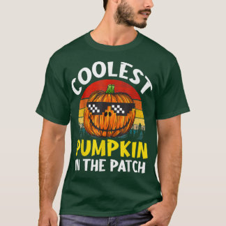 T-shirt Citrouille le plus froid dans le Patch Halloween G