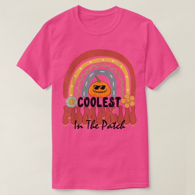 T-shirt Citrouille le plus froid dans le Patch Haloween Re (Design devant)