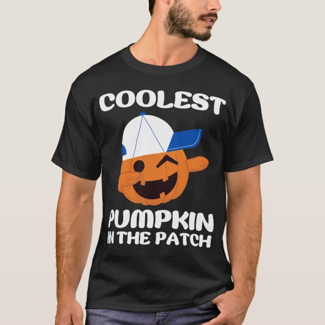 T-shirt Citrouille le plus froid dans le Patch Party Hallo (Devant)