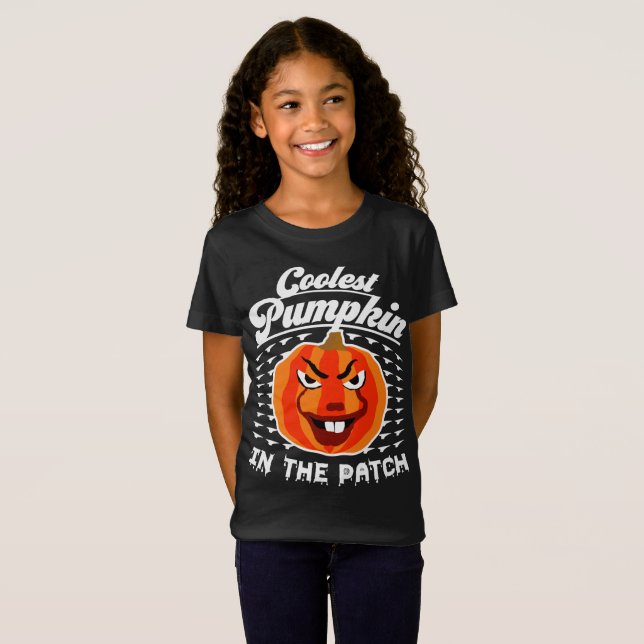 T-Shirt Citrouille le plus froid - Drôle Tee - shirt autom (Devant entier)