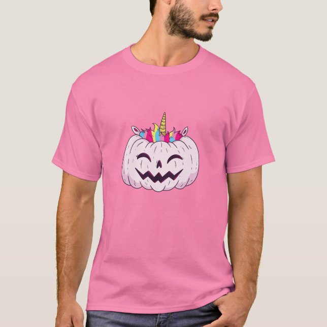 T-shirt Citrouille Licorne (Devant)