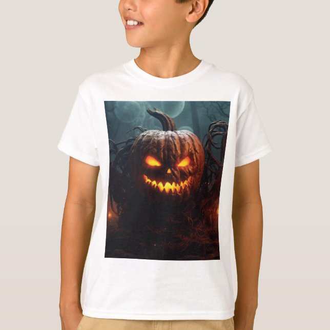 T-shirt Citrouille mal (Devant)