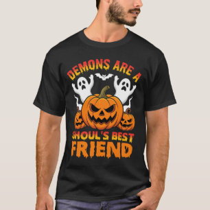 T-shirt Citrouille Meilleure Amie des Démons et des Esprit