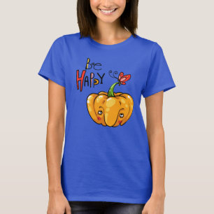 T-shirt Citrouille mignon "Hi"