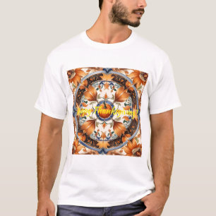 T-shirt Citrouille moderne Thanksgiving Collection d'autom