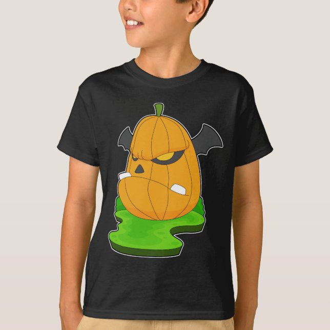 T-shirt Citrouille Monster Halloween (Devant)