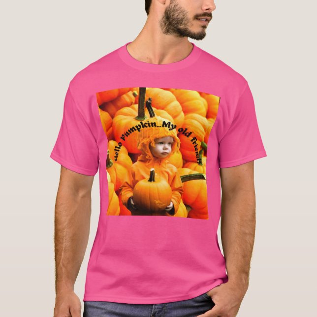 T-shirt Citrouille My Old Friend rétro (Devant)