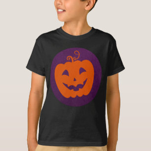 T-shirt Citrouille orange d'Halloween sur Arrière - plan v