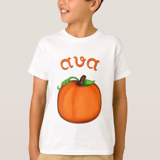 T-shirt Citrouille orange mignon pour Ava