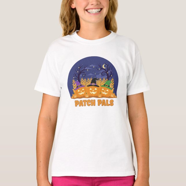 T-shirt citrouille Pals Halloween - Joli Tee souri (Devant)